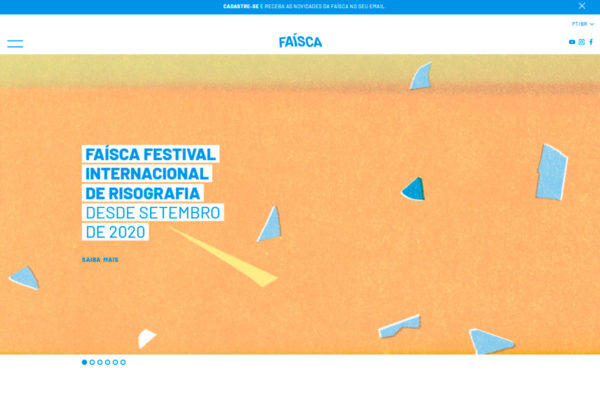 Site Faísca - Festival Internacional de Risografia