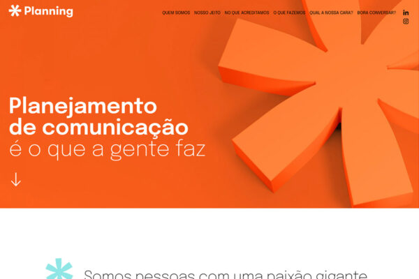 Site Agência Planning