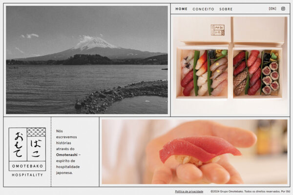 Site Grupo Omotebako